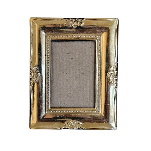 Ornate Small Gold Picture Frame Tabletop Photo Display Elegant Home Decor - Picture 1 of 7
